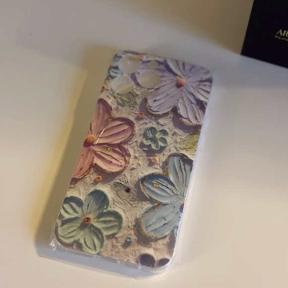 Flower Painting TPU iPhone14Promax Case - Picture 5 of 8